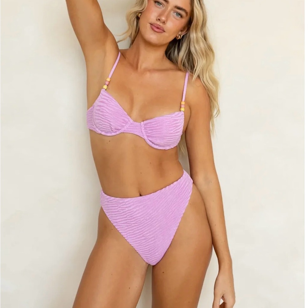 Seashore High Waist Cheeky Bikini Bottom